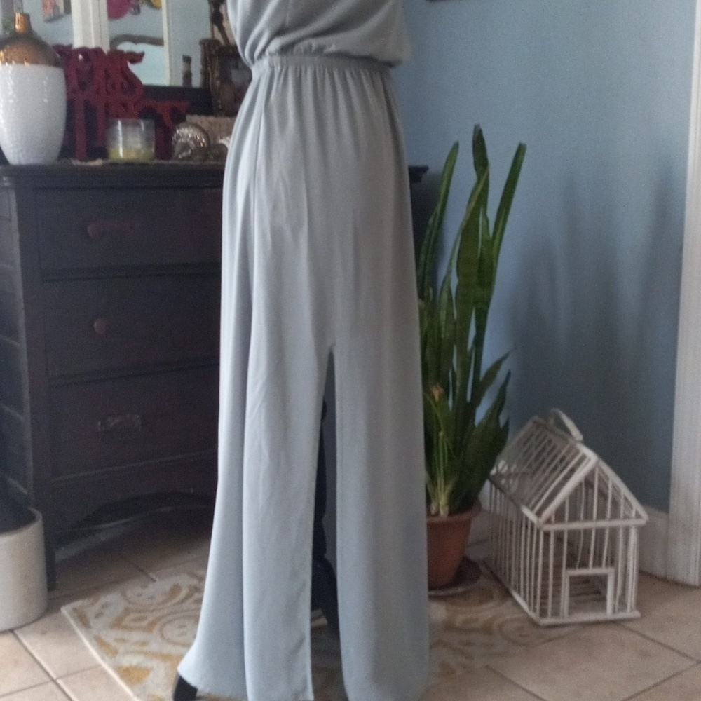 Show Me Your Mumu Heather Halter Maxi Dress Silver Sage Bridesmaid Wedding Small - Picture 9 of 16